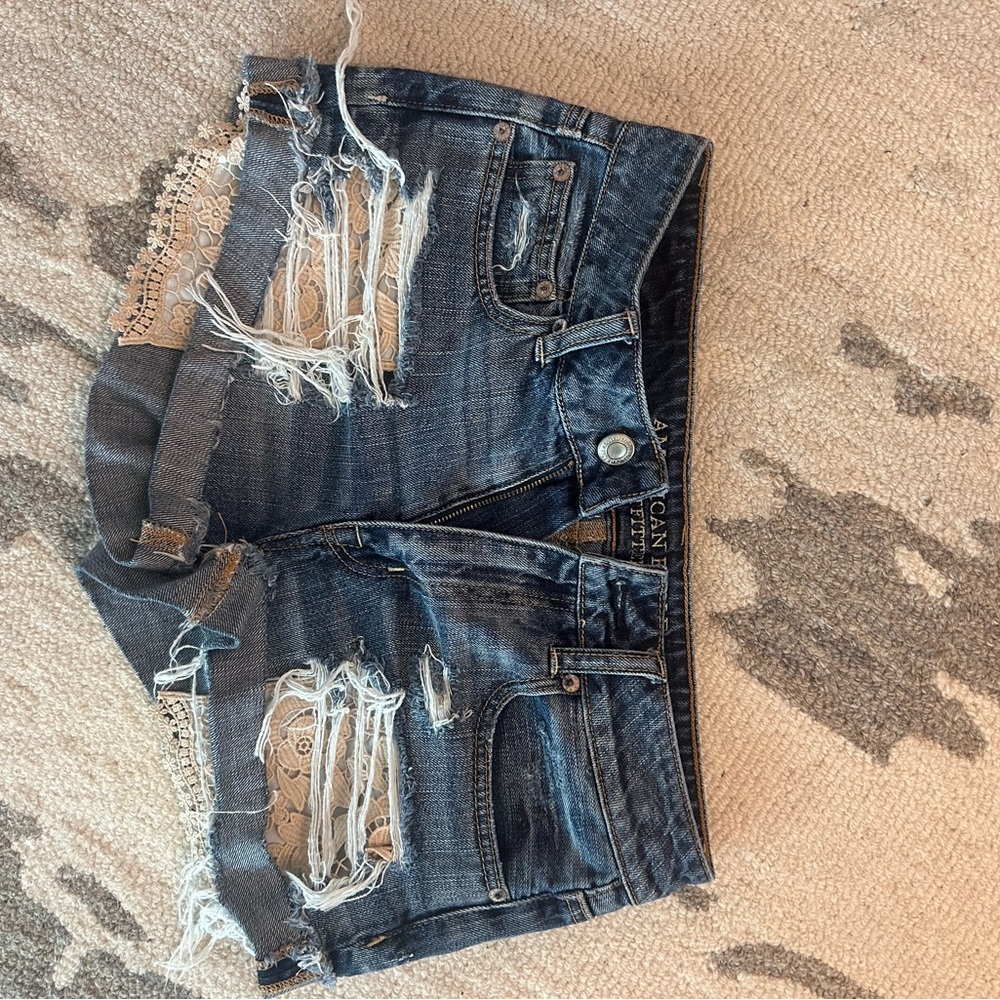 American Eagle Outfitters Dark Wash Denim Shorts